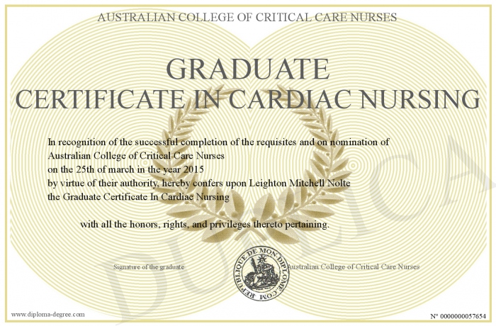Cardiac Care Nurse Certificate